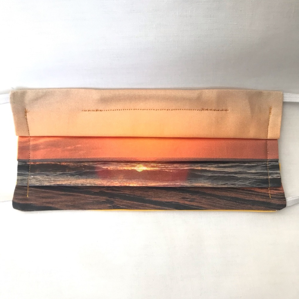 NWT - Custom beach fabric 100% cotton mask